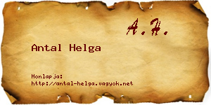 Antal Helga névjegykártya
